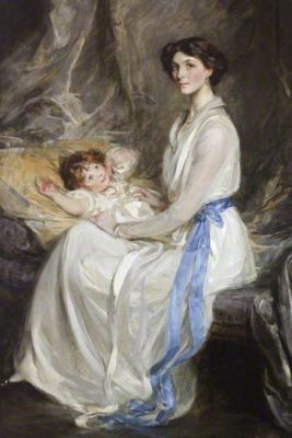Winifred, Viscountess Ingestre and her son John by James Jebusa Shannon, 1914