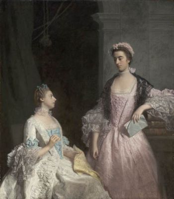 Mrs Laura Keppel and Charlotte, Lady Tollemache (l-r) by Allan Ramsay, 1765