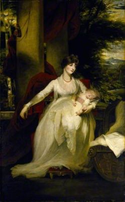 Lady Caroline Capel and her daughter Harriet by John Hoppner, 1793