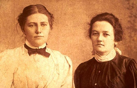 Mary Kingsbury Simkhovitch and Shinn, c. 1888 and by a London photographer. Simkovitch boarded with O'Hagan when she was at Columbia University