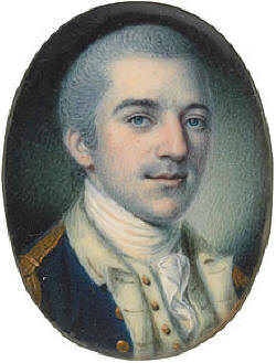 A 1780 miniature portrait of Laurens, by Charles Willson Peale