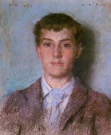 Tuke - Frank Hird - a commission for Lord Ronald Gower - colored chalks (29 x 24 cm.), 1894.jpg