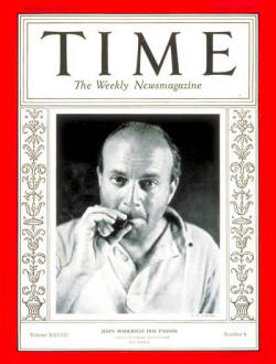 TIME Magazine Cover: John Dos Passos - Aug. 10, 1936 - Writers ...