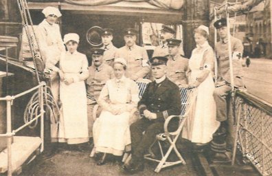 Sweden. Seated are Head Nurse Thomasine Andersson and Dr. C. G. Bostrom
