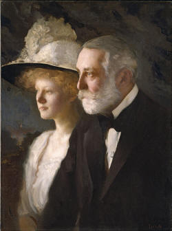 Helen Frick and her father, portrait by Edmund Charles Tarbell, c. 1910
