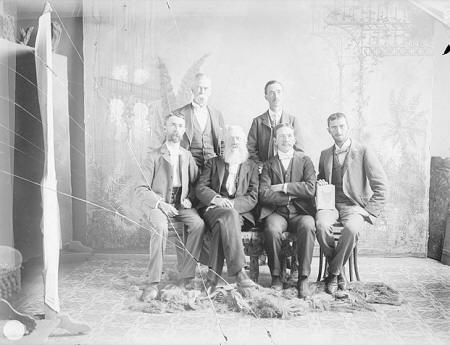 Group Portrait of Adam Clark Vroman, Manuel Chaves, Dr Elliott Coues, Amado Chaves, Frederick Webb Hodge and George Parker Winship 1899