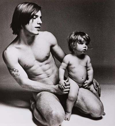 (ANDY WARHOL & PAUL MORRISSEY) A group of 9 film stills from Warhols experimental film Flesh, featuring Joe Dallesandro.