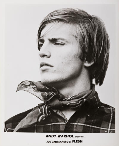 (ANDY WARHOL & PAUL MORRISSEY) A group of 9 film stills from Warhols experimental film Flesh, featuring Joe Dallesandro.