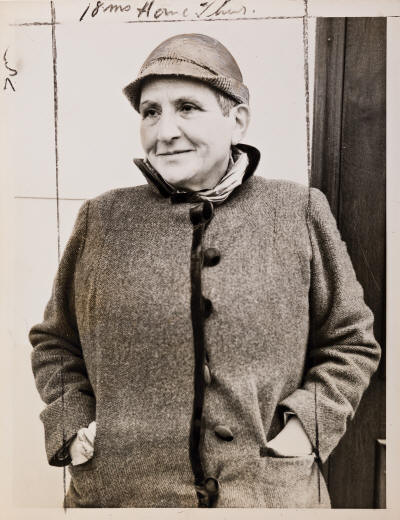 (GERTRUDE STEIN 1874-1946) A collection of 5 press prints depicting the early LGBTQ+ pioneer and literary figure Gertrude Stein, upon h