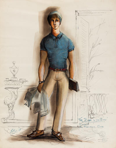 W. ROBERT LA VINE (1920-1979) Costume design for the character Donald in the 1970 film The Boys in the Band.