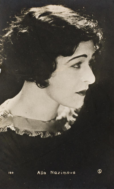 (ALLA NAZIMOVA, 1879-1945) A group of 12 real photo postcards related to the trailblazing actress.