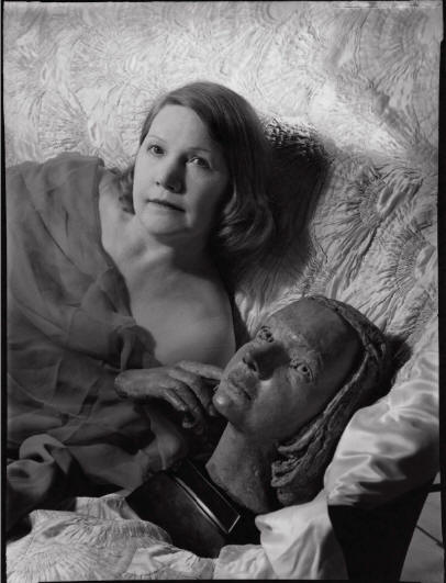 (Amy) Gwen Mond (née Wilson), Lady Melchett with her bust by Sir Jacob Epstein

by Ida Kar
quarter-plate film negative, 1953
Purchased, 1999
Photographs Collection
NPG x136764