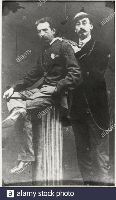 Unknown Artist, Photograph: Winslow Homer and Albert Kelsey in Paris. 1867,  1867, photograph, 3 3/4 in. x 2 5/16 in. (9.53 cm x 5.87 cm Stock Photo -  Alamy