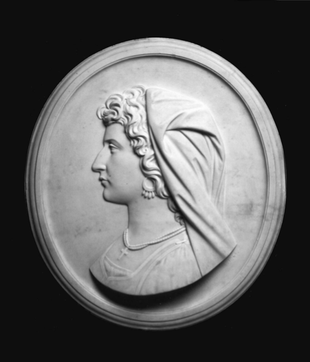 Margaret Foley, Pascuccia, 1866, stone, 23 × 21 in. Museum of Fine Arts, Boston, gift of The Prince Company, Inc., 1987.472. Photograph © 2014 Museum of Fine Arts, Boston.