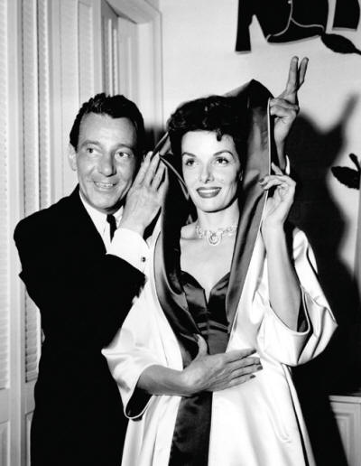 Loper with Jane Russell in 1955