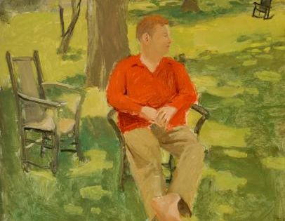 "Portrait of John Myers," Fairfield Porter, 1953, oil on canvas, 42 7/8 x  38 11/16", Parrish Art Museum. | Fairfield porter, Artist, Post  impressionism art