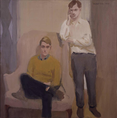 Fairfield Porter - Portrait of Ted Carey and Andy Warhol [… | Flickr