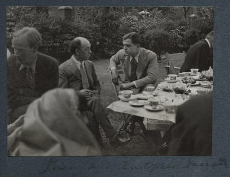 File:Stephen Potter, James Stephens, Christopher Hassall by Lady Ottoline Morrell.jpg