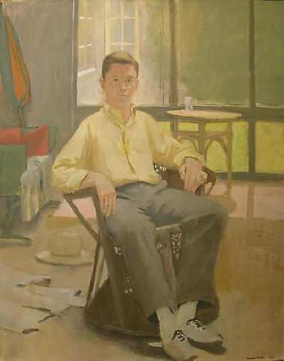 FAIRFIELD PORTER Portrait of James Schuyler