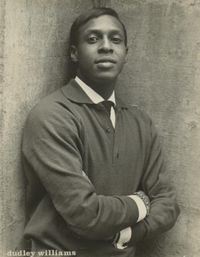 Professional portrait of Dudley Williams, who was a dancer with the Alvin Ailey American Dance Theater.