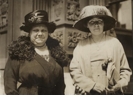 NPG x29896; Florence Flora Drummond; Dame Christabel Pankhurst - Portrait -  National Portrait Gallery