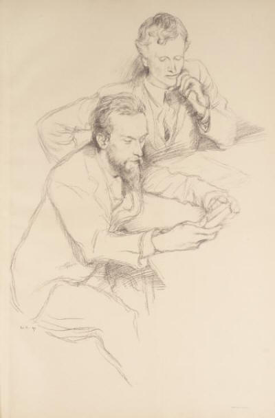 Mr Charles Ricketts and Mr Charles Hazelwood Shannon [Part IX]', Sir  William Rothenstein, 1897 | Tate